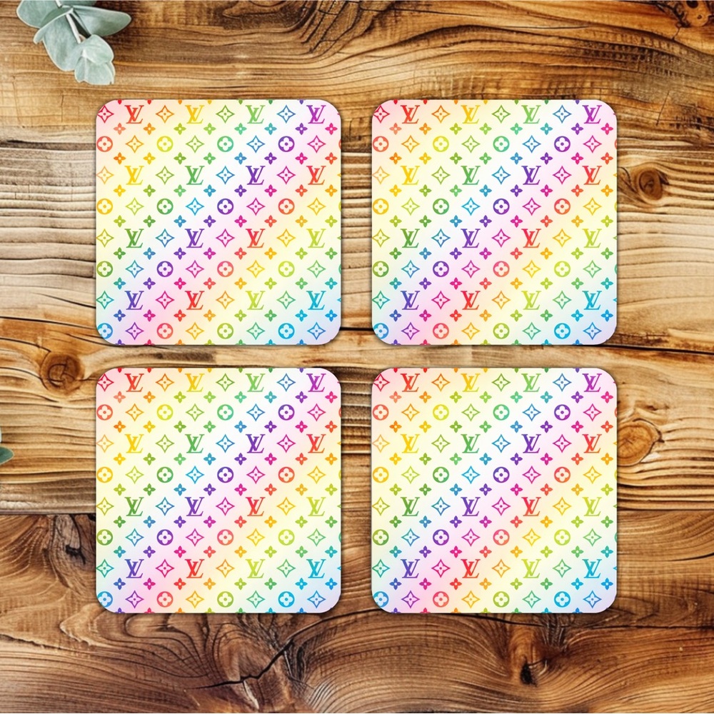 NIP HANDMADE FASHION Set of 4 Ceramic Drink Coasters